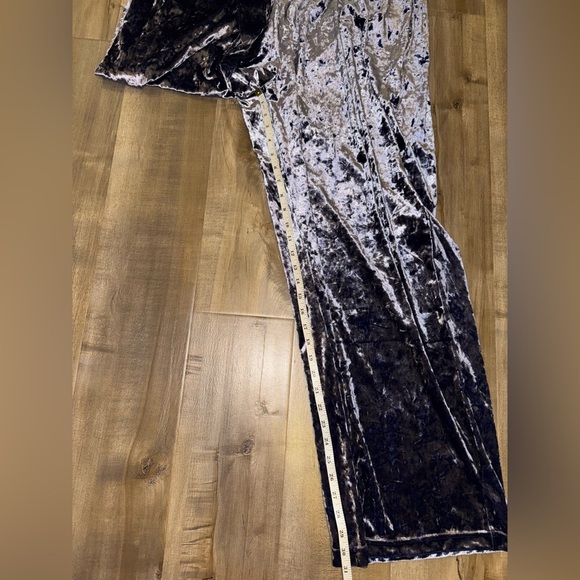 Nina Parker X Macys Plus Size Velvet Wide Leg Pants Ice Lavender Size 2X NWT - Picture 3 of 9